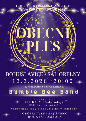 obecní ples plakát